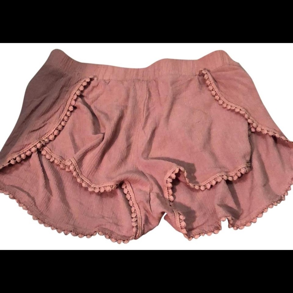 forever 21 pink beach shorts w/ detailing